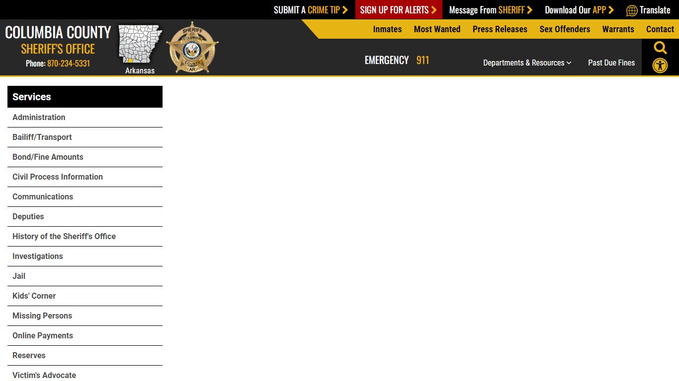 Inmate Roster (64) - Columbia County Sheriff AR